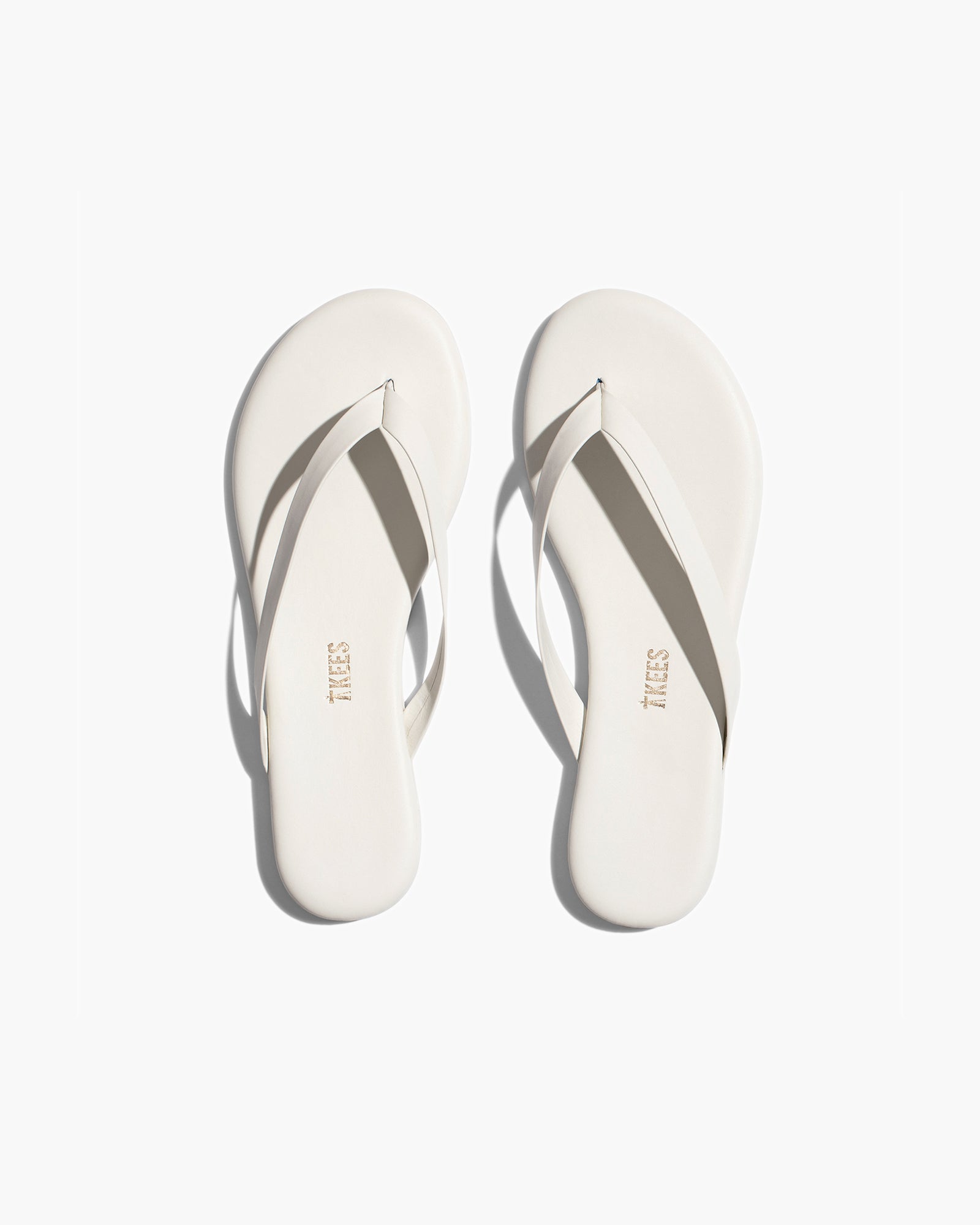 TKEES Boyfriend Women's Flip Flops Cream | BC6075342