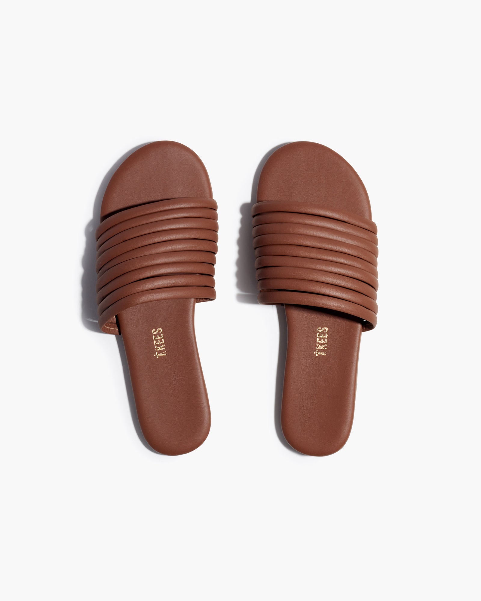 TKEES Caro Women's Slides Brown | NE3974152