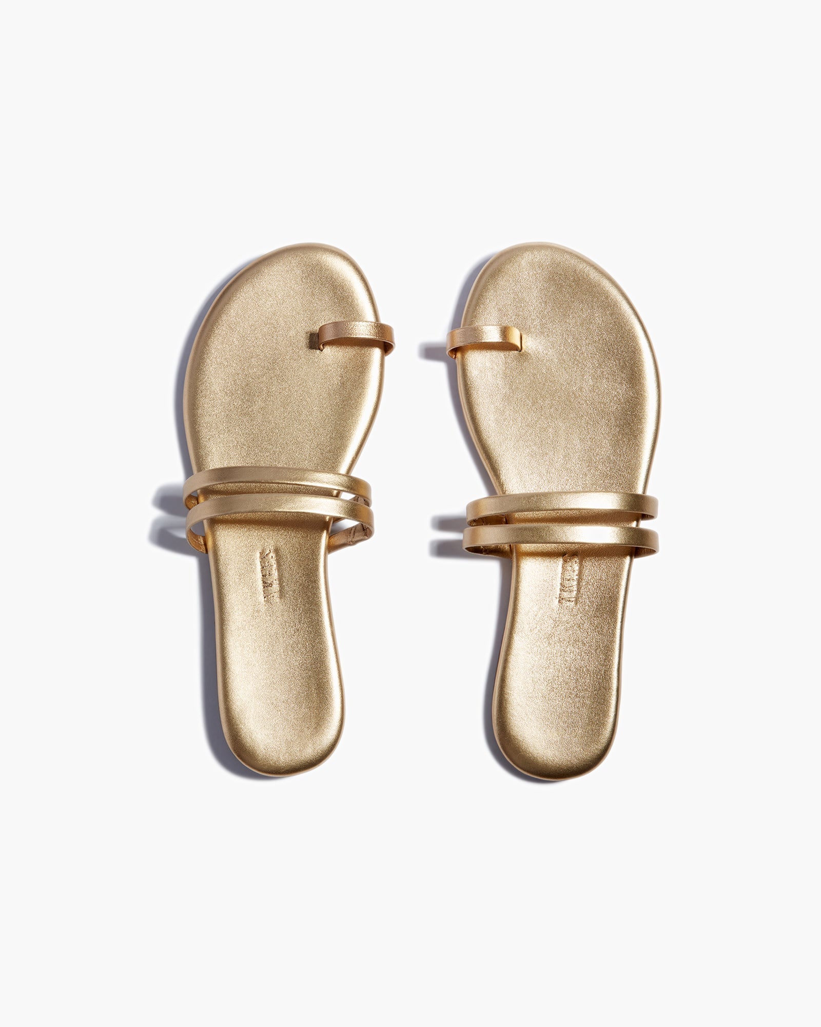 TKEES Leah Metallics Women's Sandals Gold | CB2130865