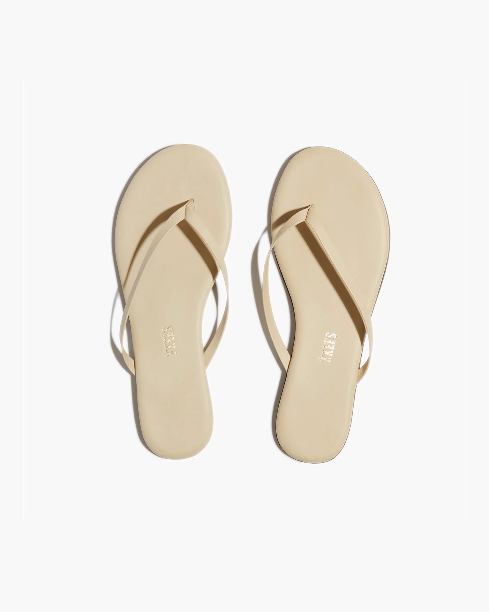 TKEES Lily Nudes Women's Flip Flops White | HR0192453