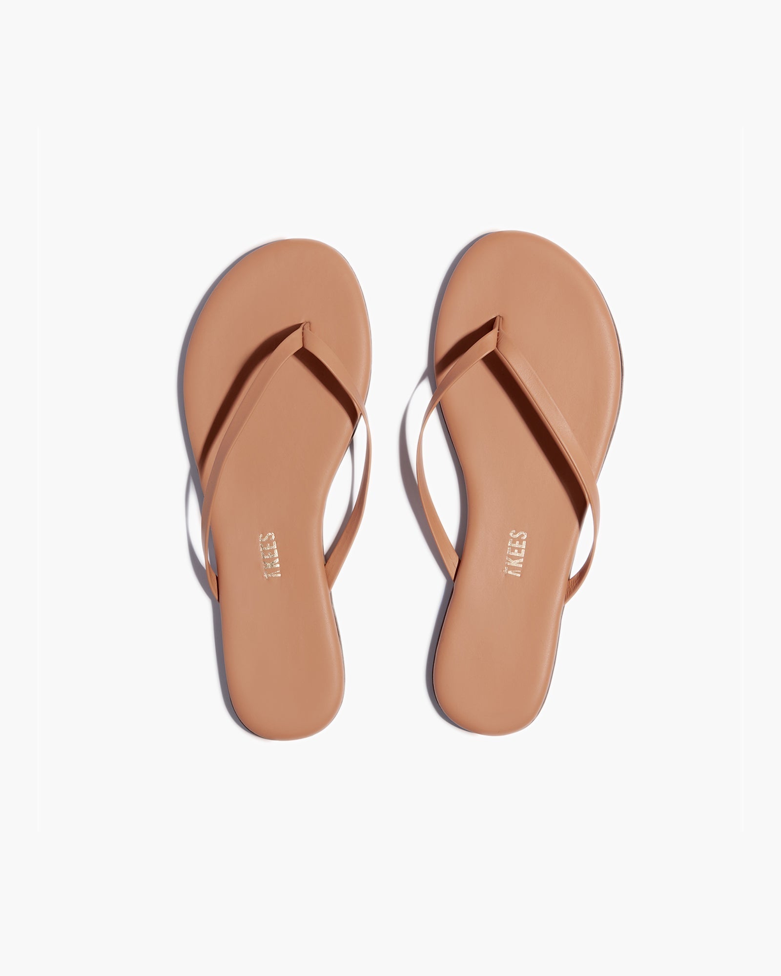 TKEES Lily Vegan Women's Flip Flops Rose Gold | JF7014836