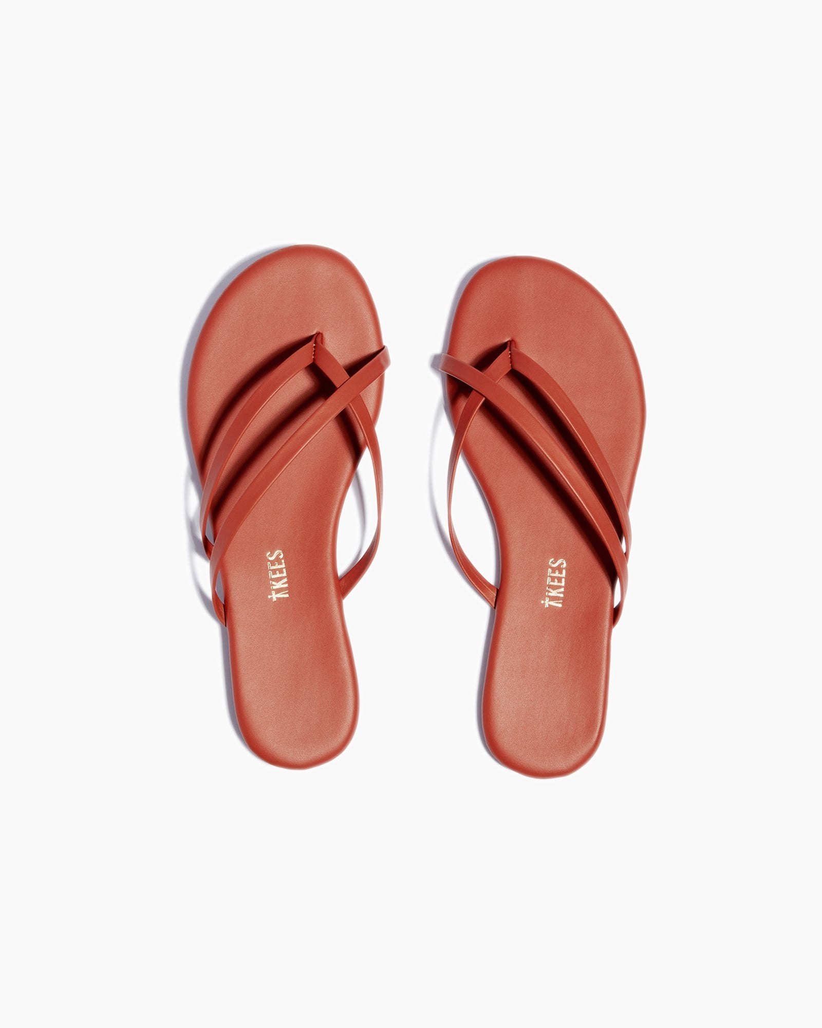 TKEES Liri Women's Flip Flops Red | JM8521379